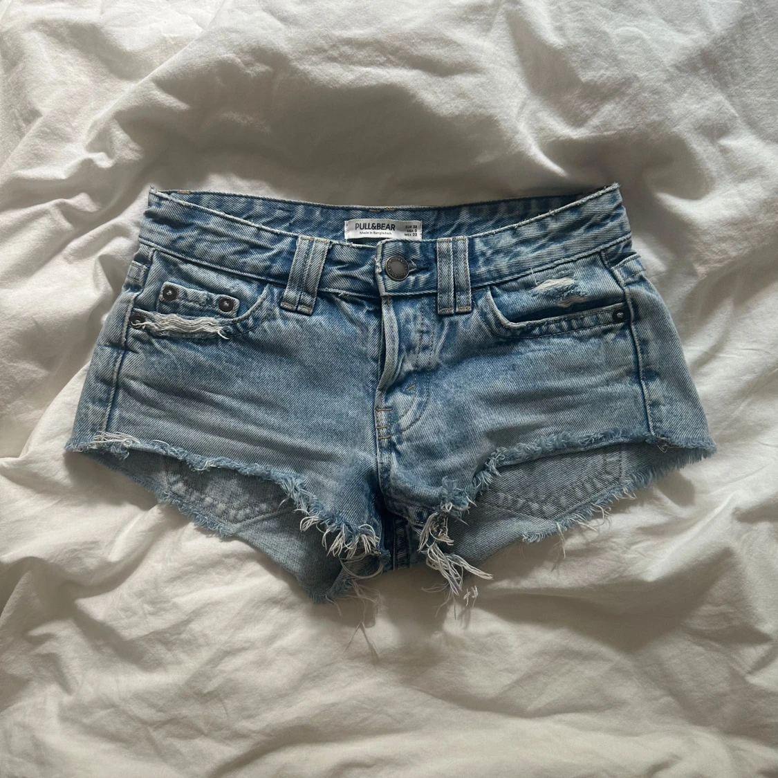 Ljusblå jeansshorts från Pull&Bear