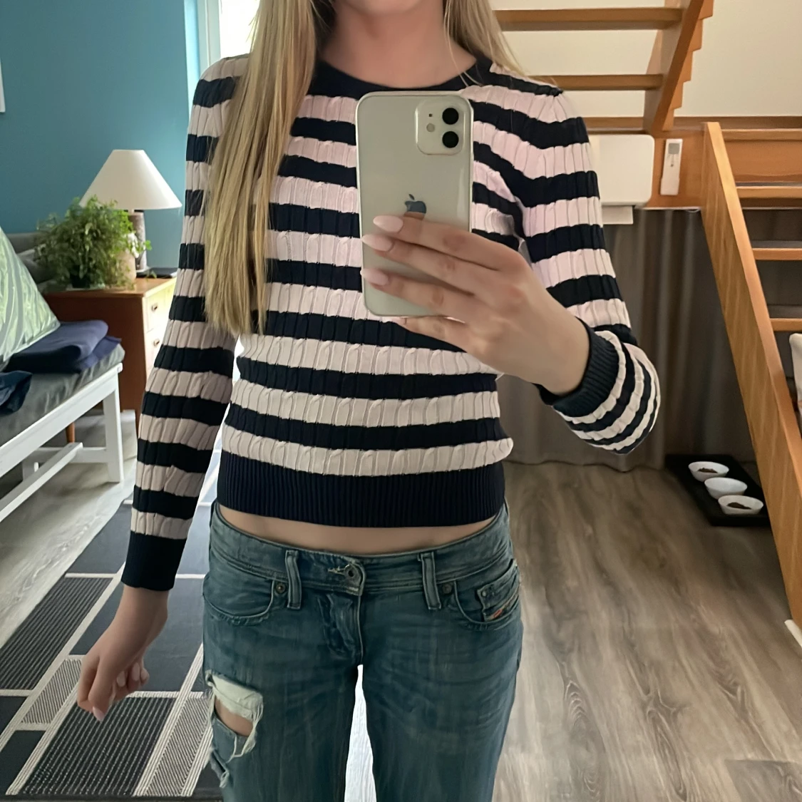 Randig stickad tröja från Gant - 4