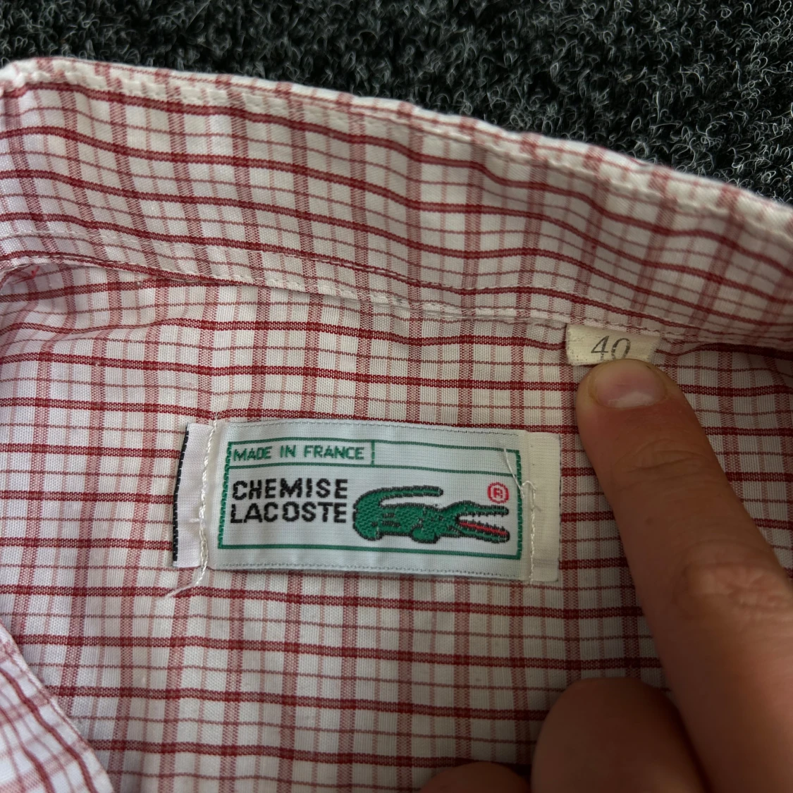 Rutig kortärmad skjorta från Lacoste - 2