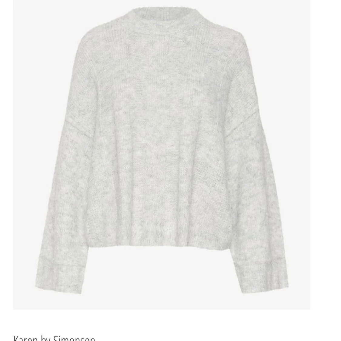 Grå stickad tröja från Karen by Simonsen - 2