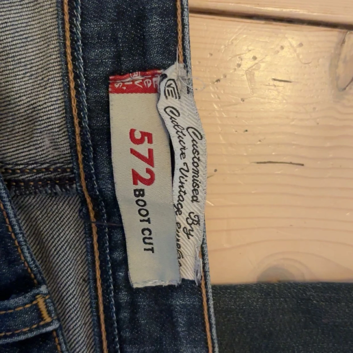 Blå bootcut jeans Levis  - 3