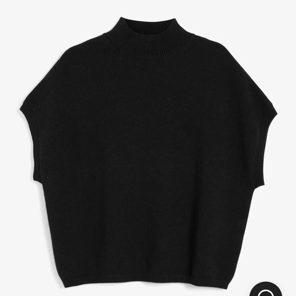 Svart ärmlös tröja