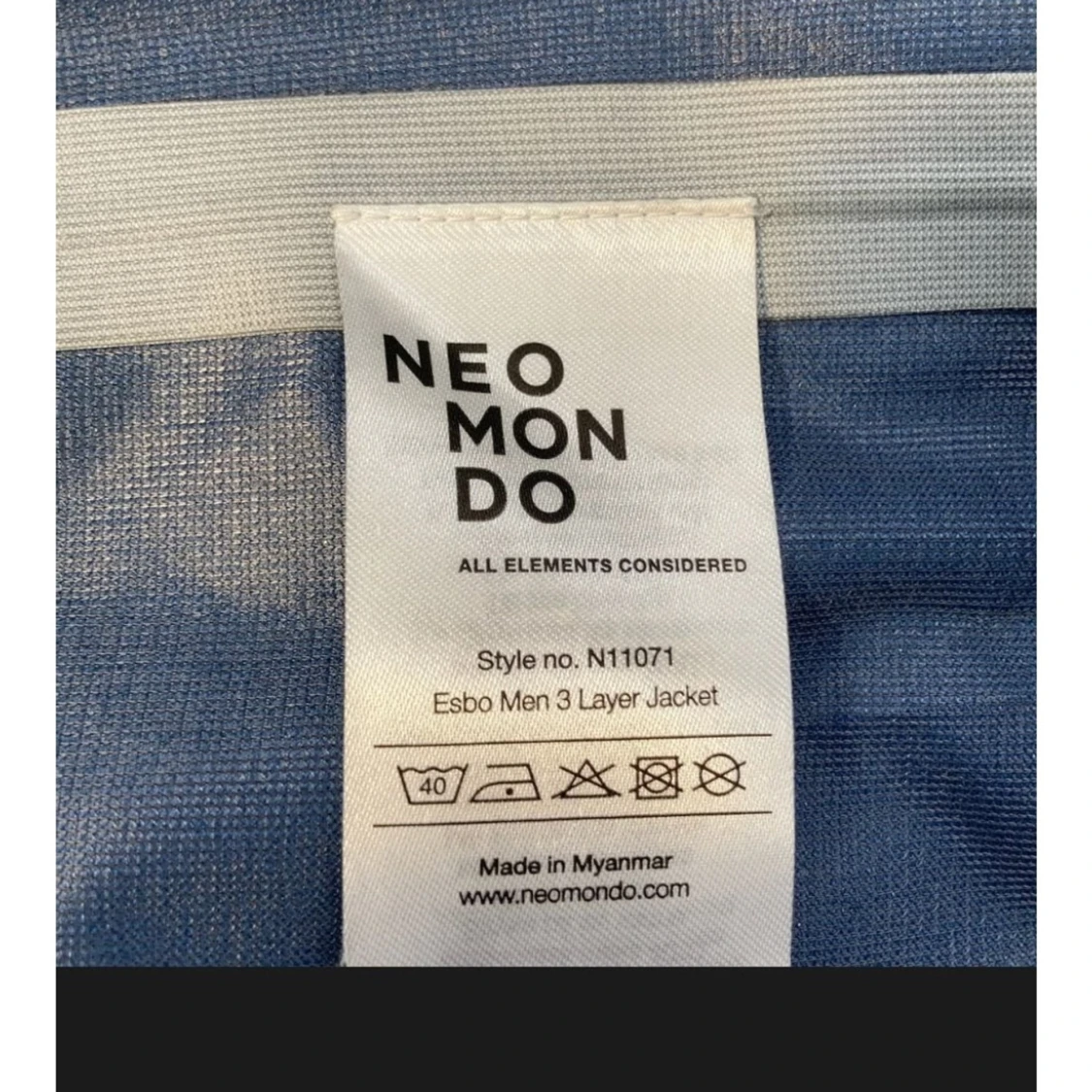 Neo Mondo  skal regn vind  jacka blå jacka stl M - 1