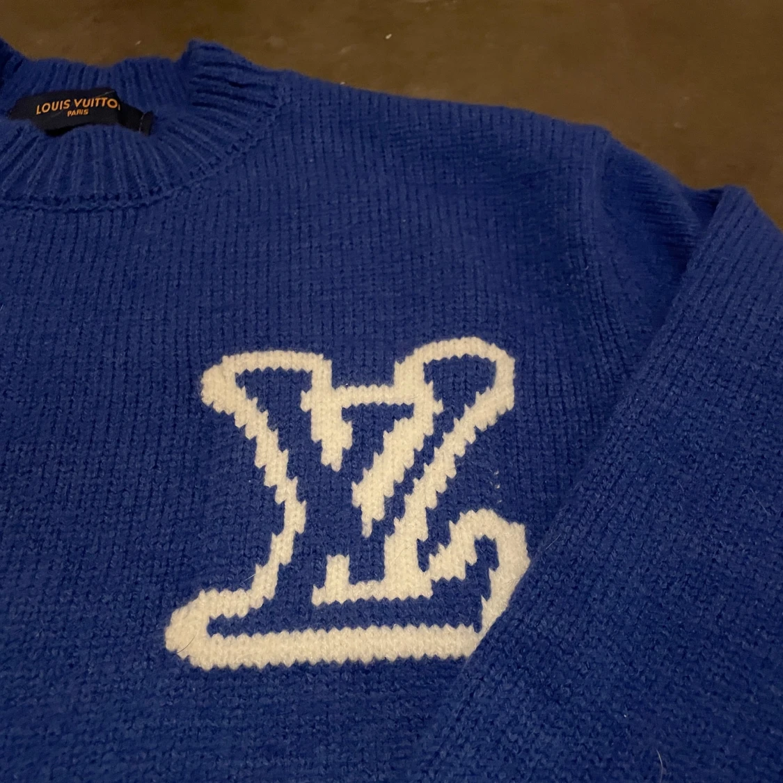 Blå stickad tröja Louis Vuitton - 1