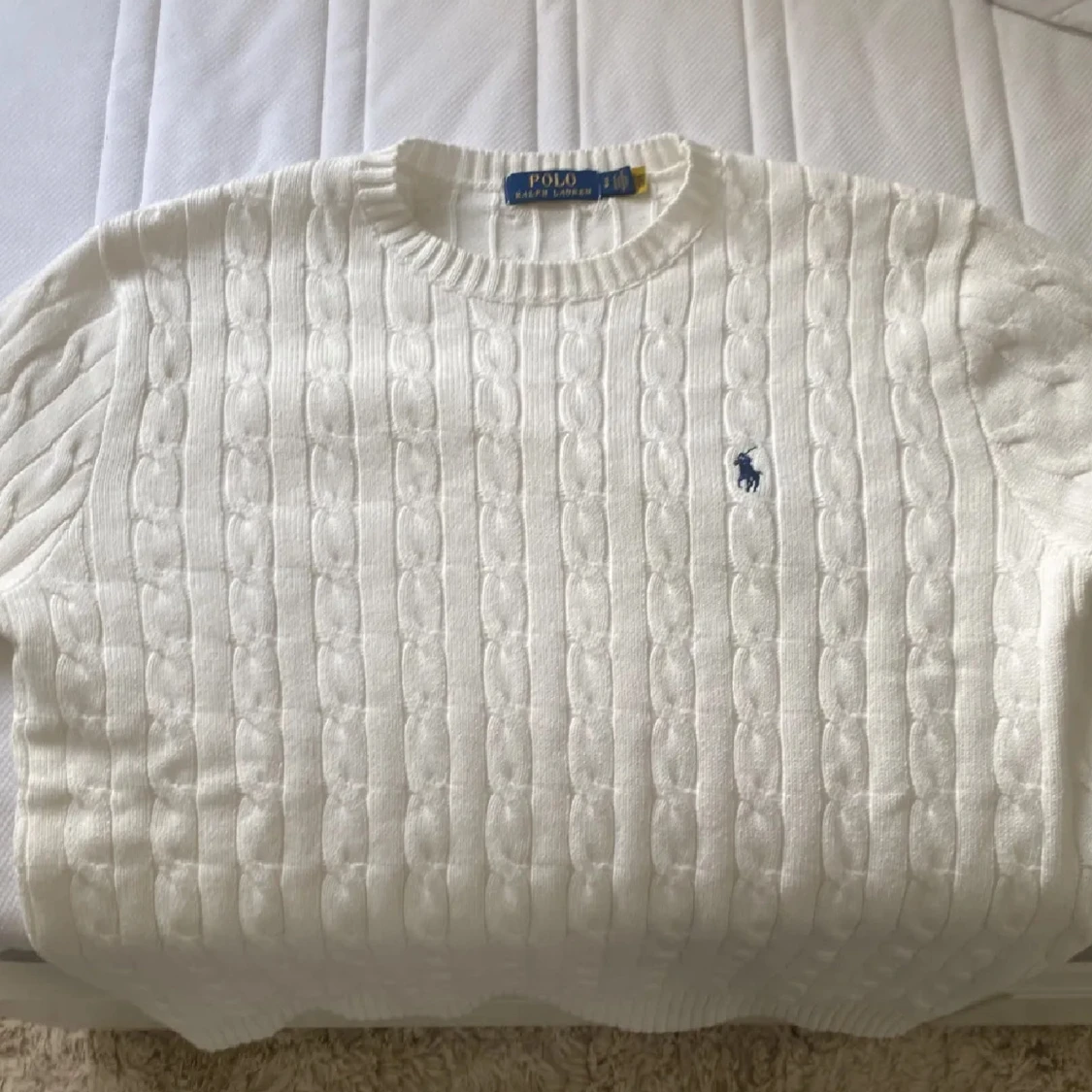 Vit kabelstickad tröja Polo Ralph Lauren - 2