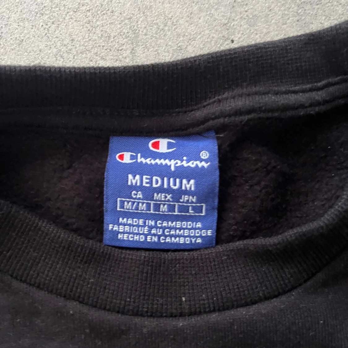 Svart Champion sweatshirt i bomull - 2