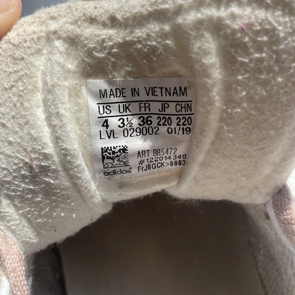 Rosa/beige Adidas Gazelle sneakers strl 36 - 3