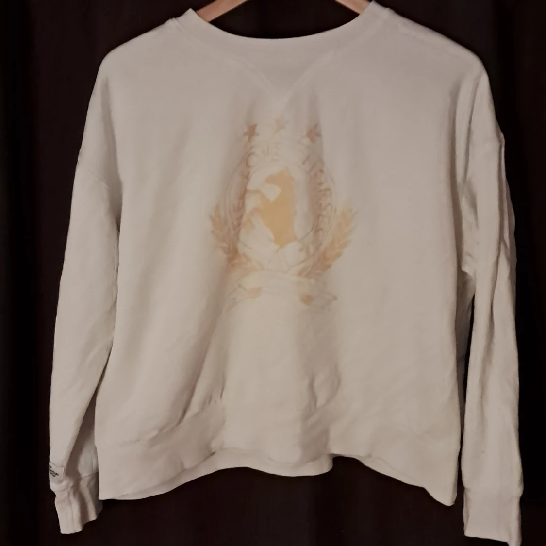 Vit sweatshirt H&M We Love Horses