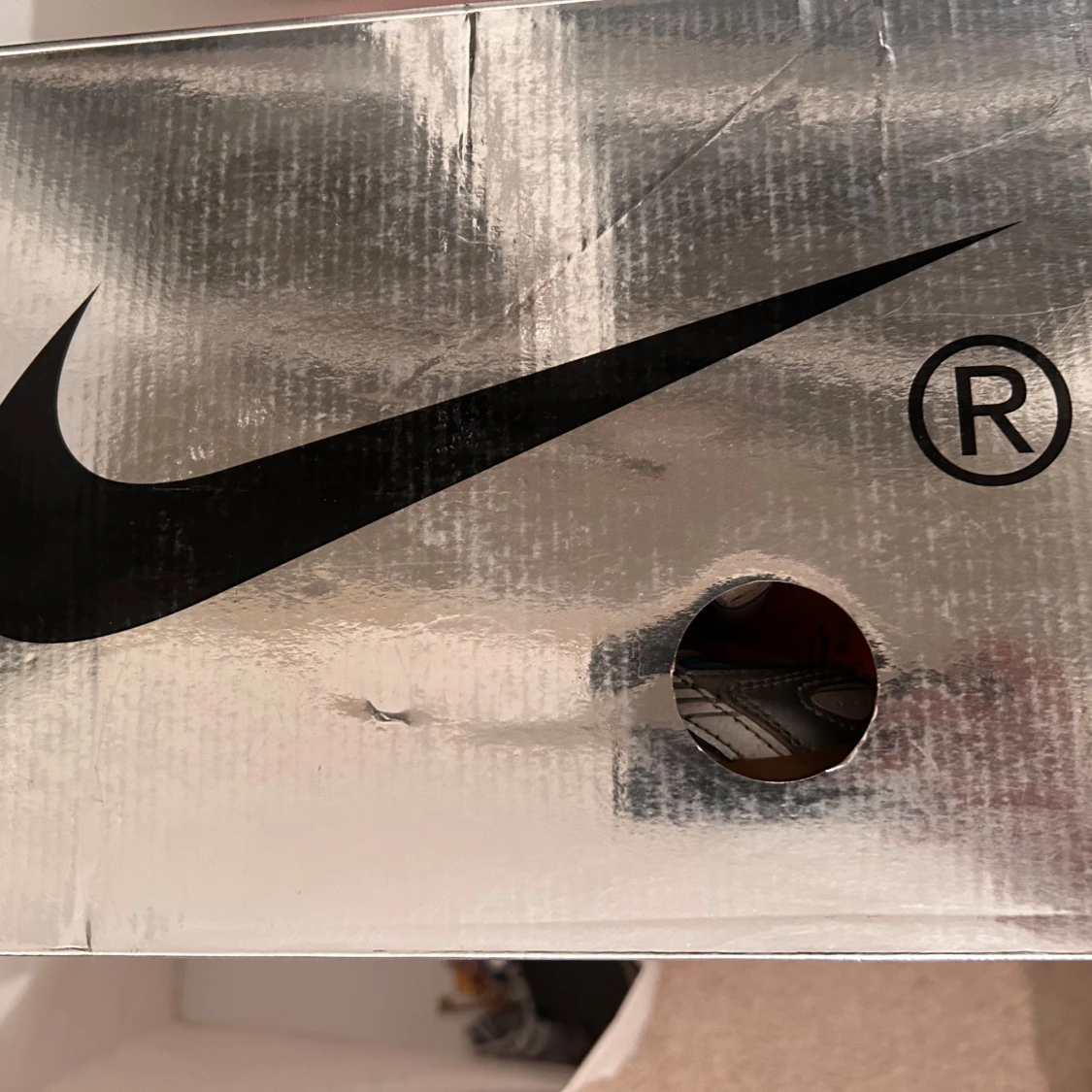 Nike Off-White sneakers i silver och blå - 4