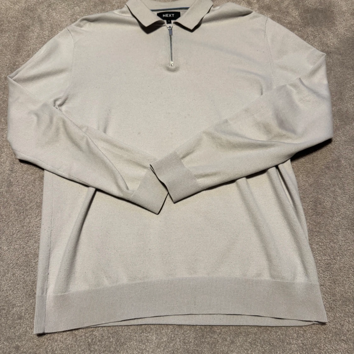 Grå pikétröja Next