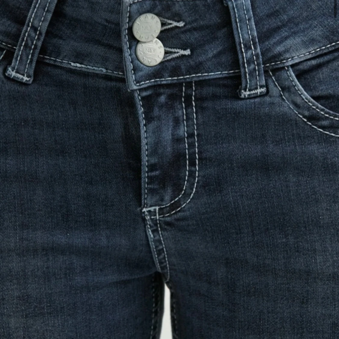 Nelly Low Waist Bootcut Stitch Jeans - 1