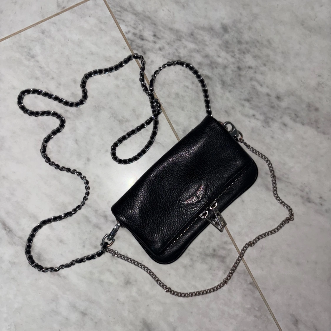 Svart Zadig & Voltaire axelväska i skinn - 3