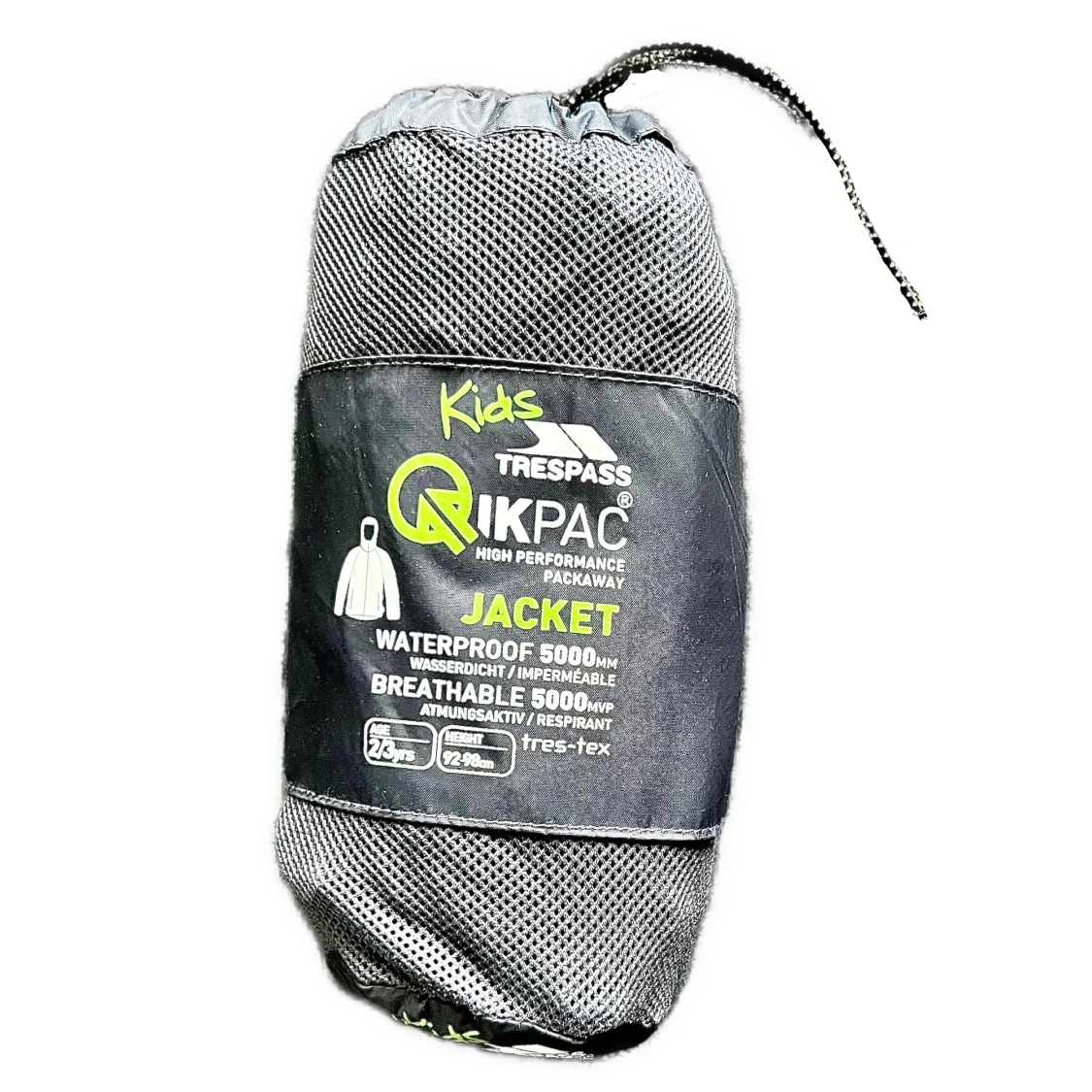 Grå vindjacka med huva från Trespass Ny - 1