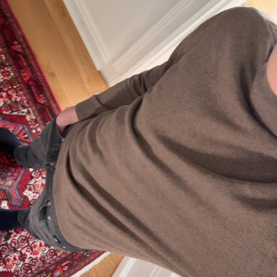 Brun polo tröja i slim fit - 1