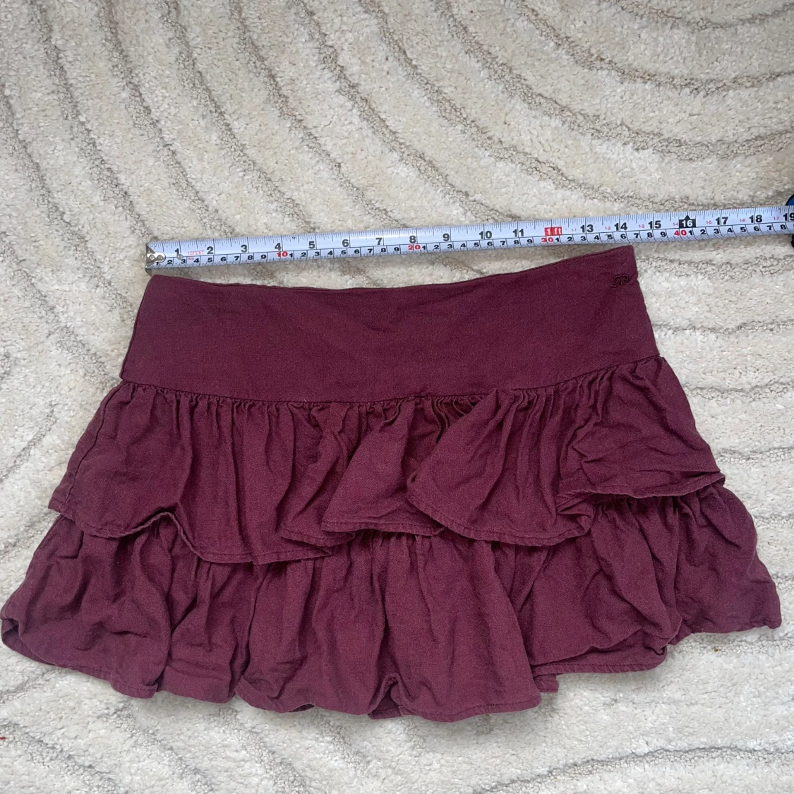 Vinröd volangkjol  - 1