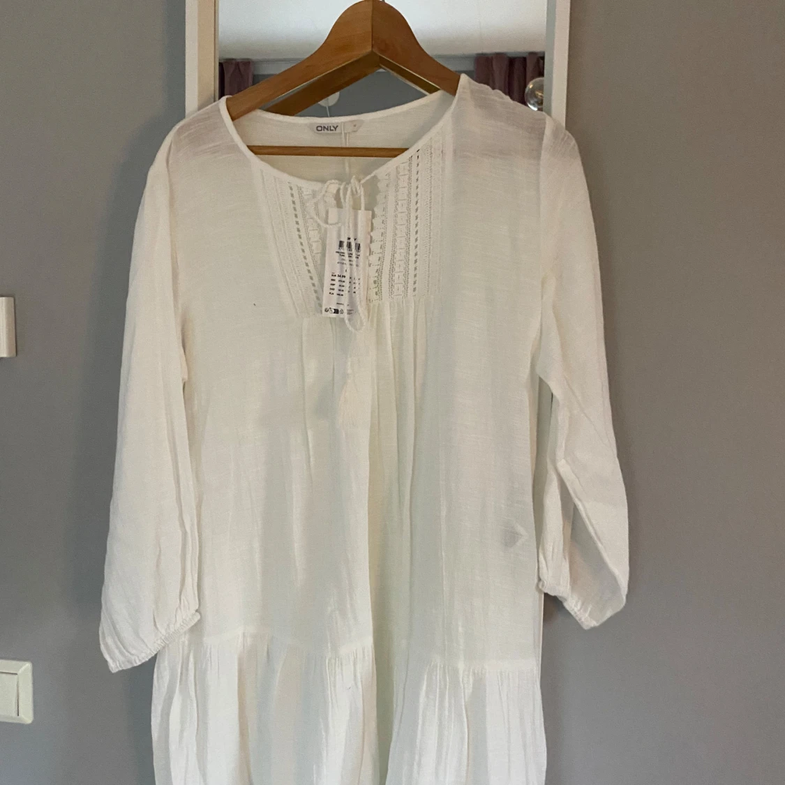 Vit boho-klänning från ONLY - 1