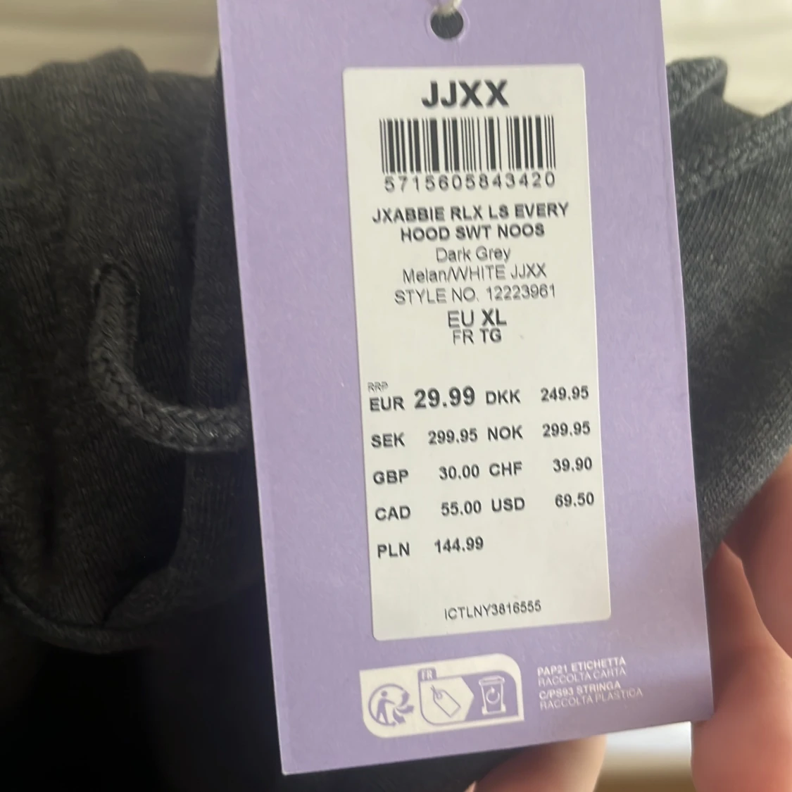 Mörkgrå hoodie från JJXX XL - 2