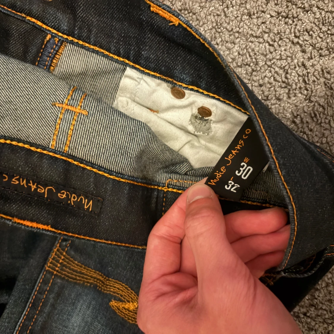 Mörkblå jeans från Nudie Jeans, 30/32 - 3