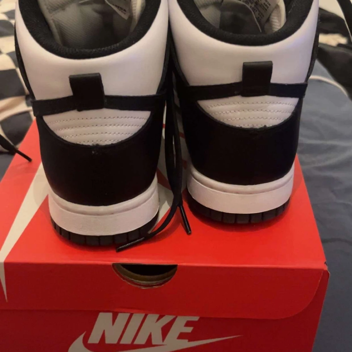 Nike Dunk High Retro svart/vit - 2