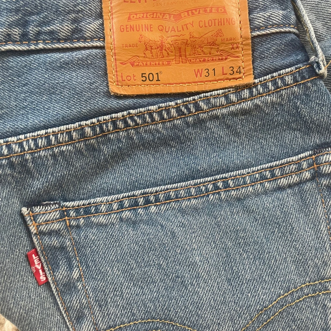 Levi's 501 blå jeans W31 L34 - 2