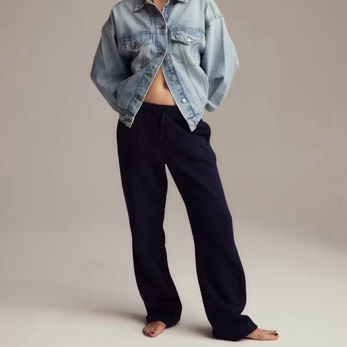 Mjukis byxor lågmidjqde  - 2