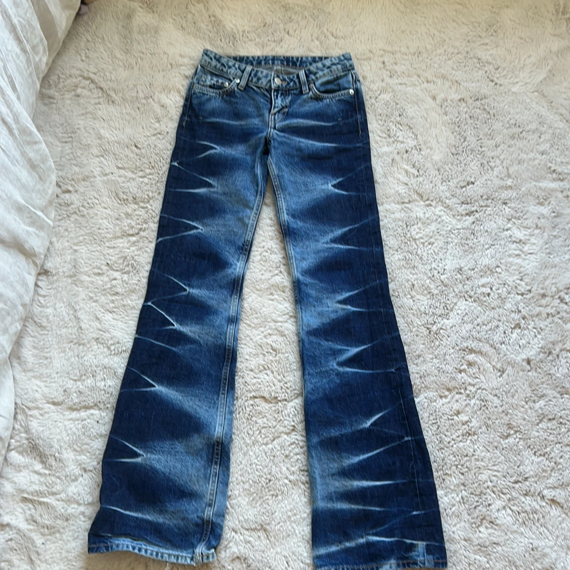 Weekday Nova Low Slim Bootcut Jeans - 1