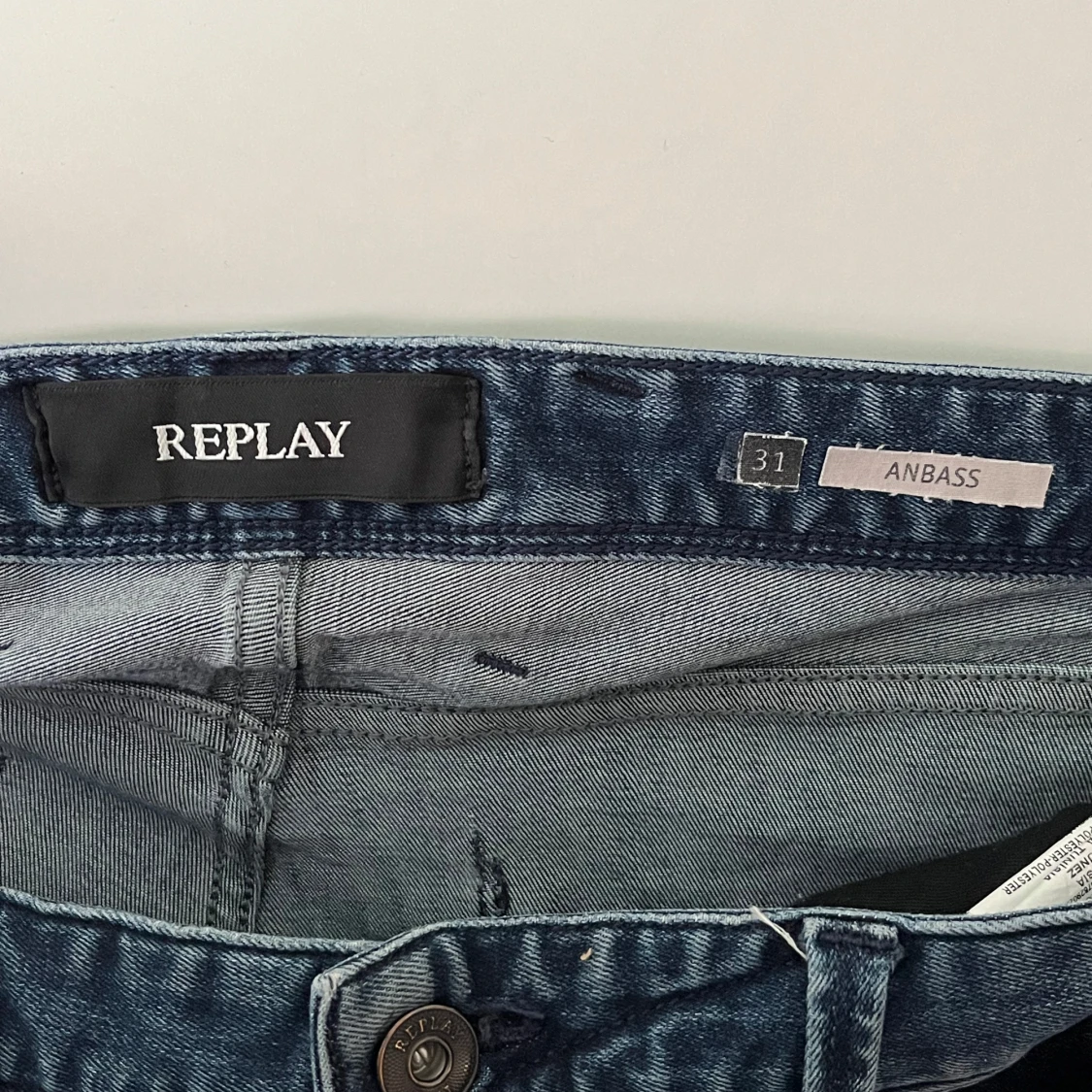 Replay Anbass blå jeans, storlek 31 - 2