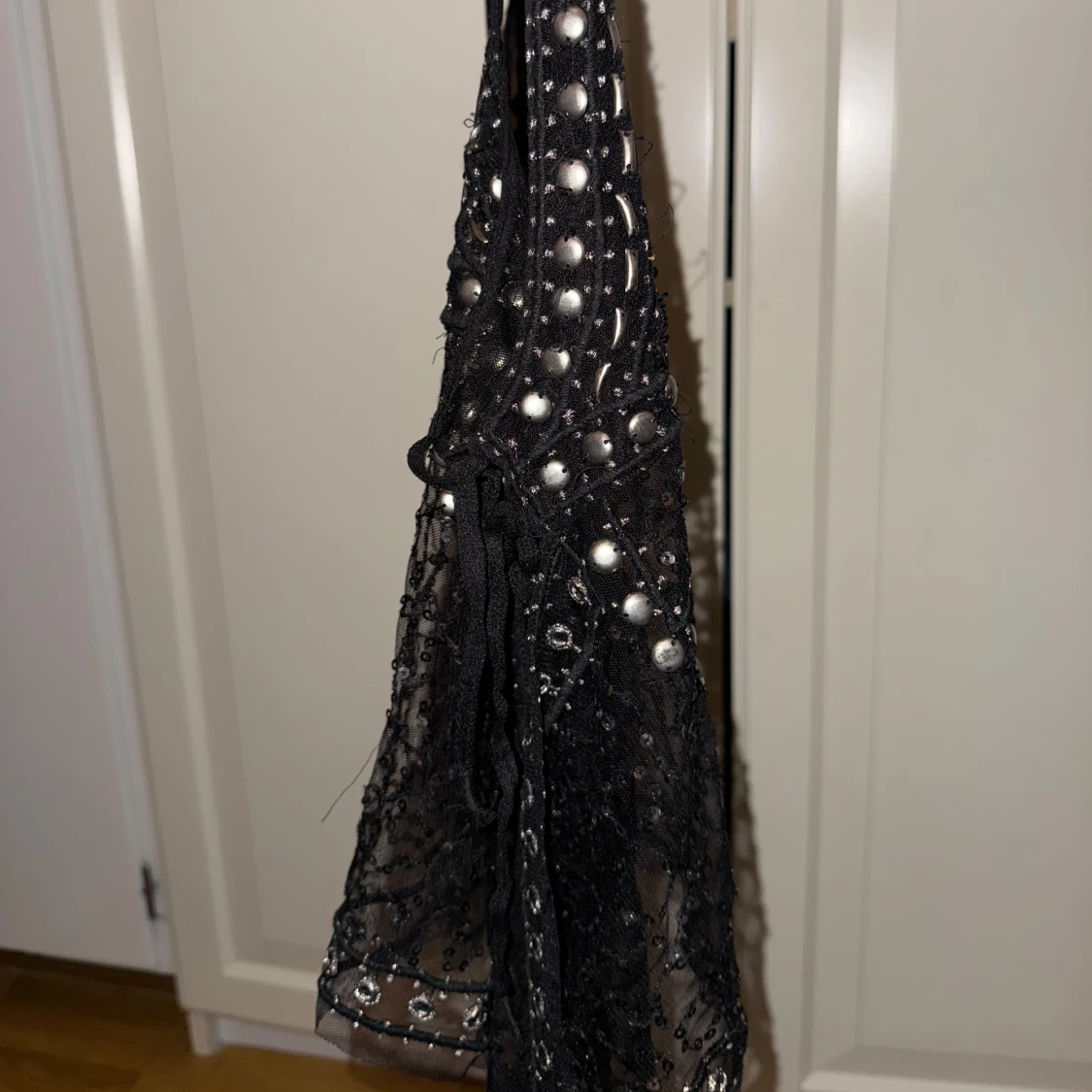 Free People - Svart glittrig paljettopp  - 2