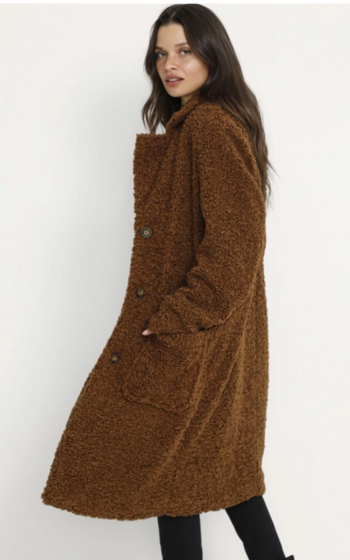 Kappa, pile/teddy kappa, coat, Kaffe, strl M - 90