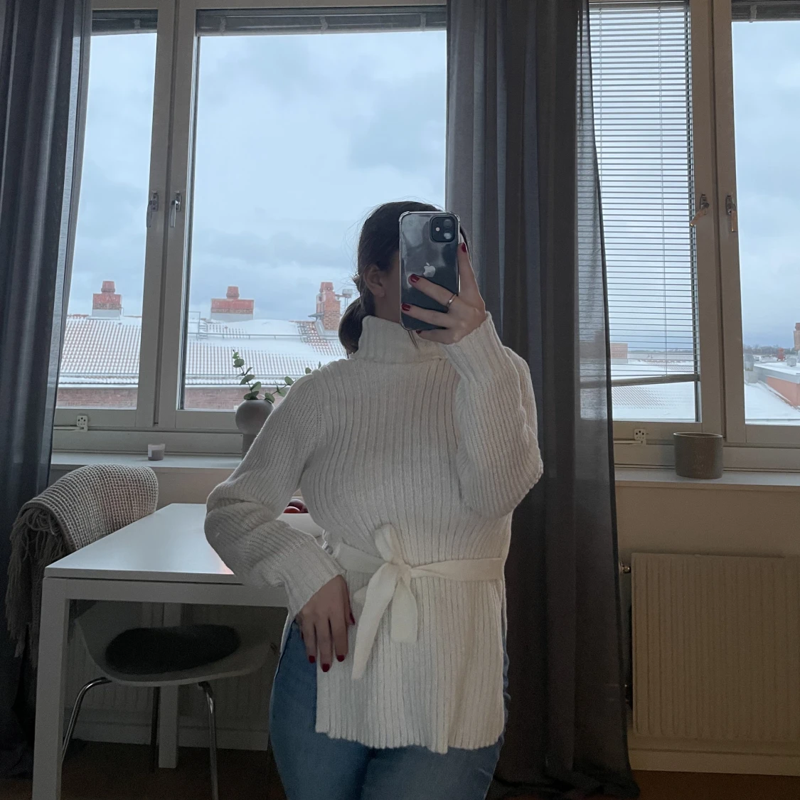 Stickad lång med Knut