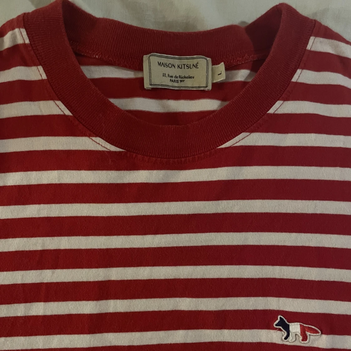 Långärmad randig t-shirt - 91