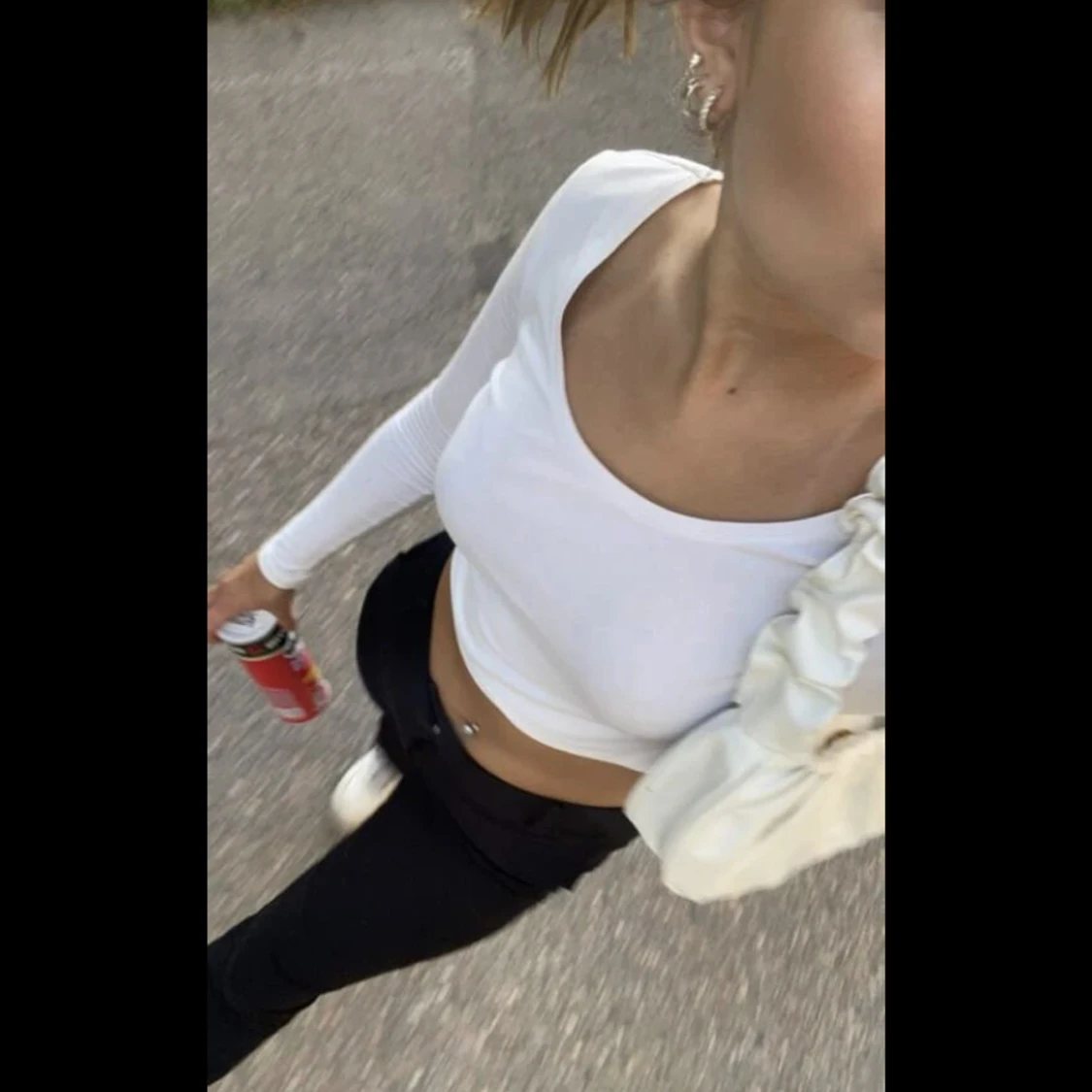 Rynkad slätt fashionabel axelremsväska  - 90