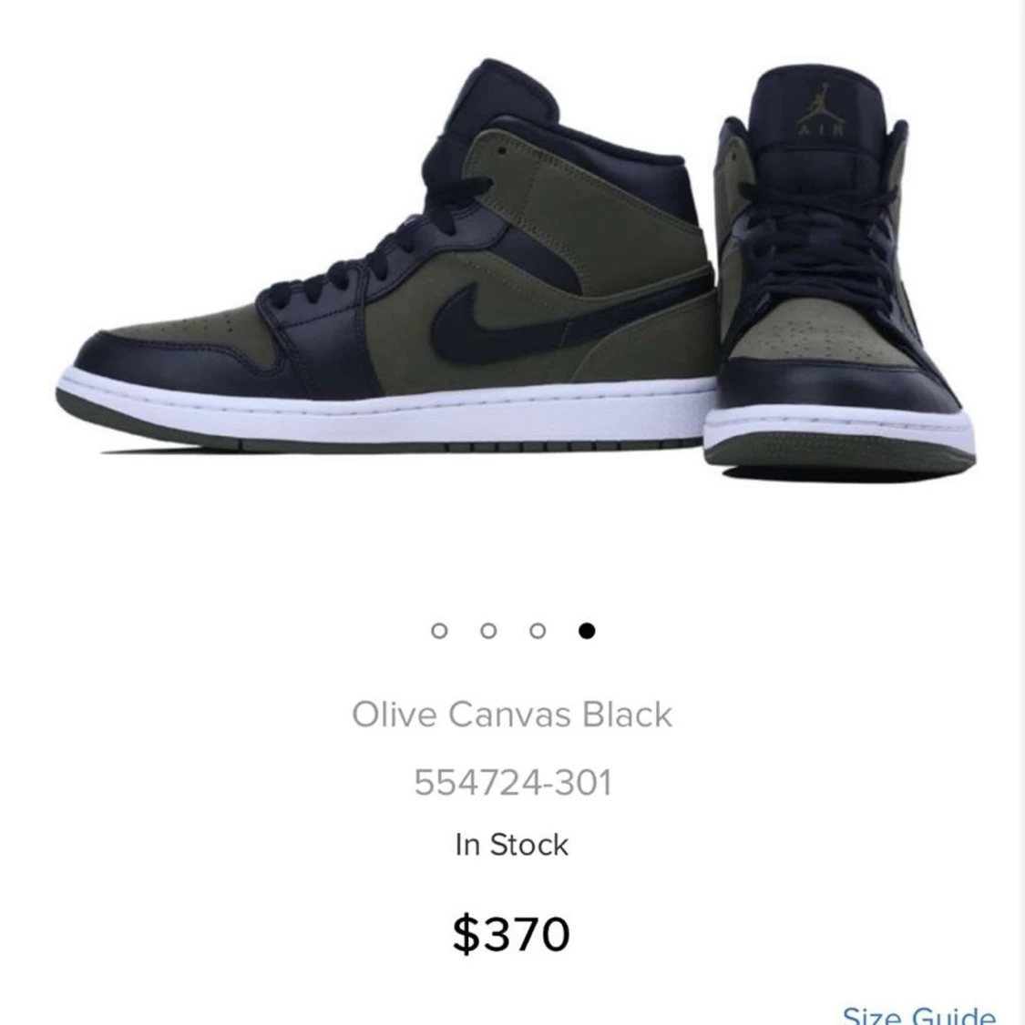 Nike air Jordan 1 mid retro green 