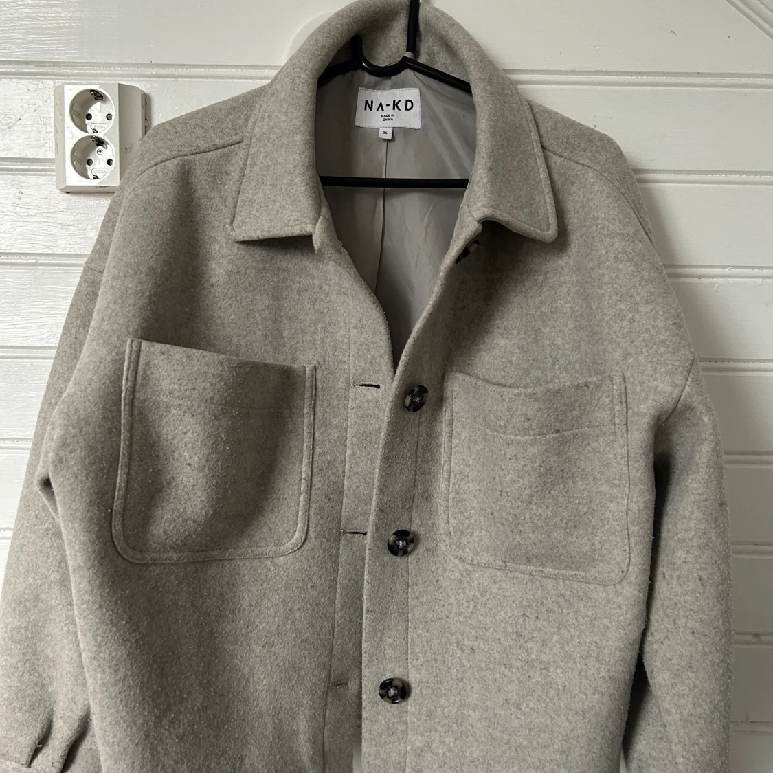 Grå kort kappa🤍 - 90