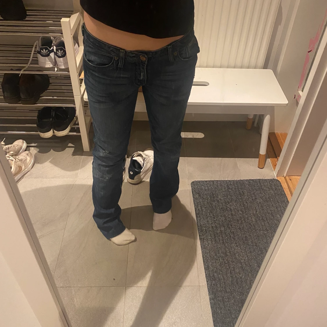 Lågmidgade bootcut jeans - 90