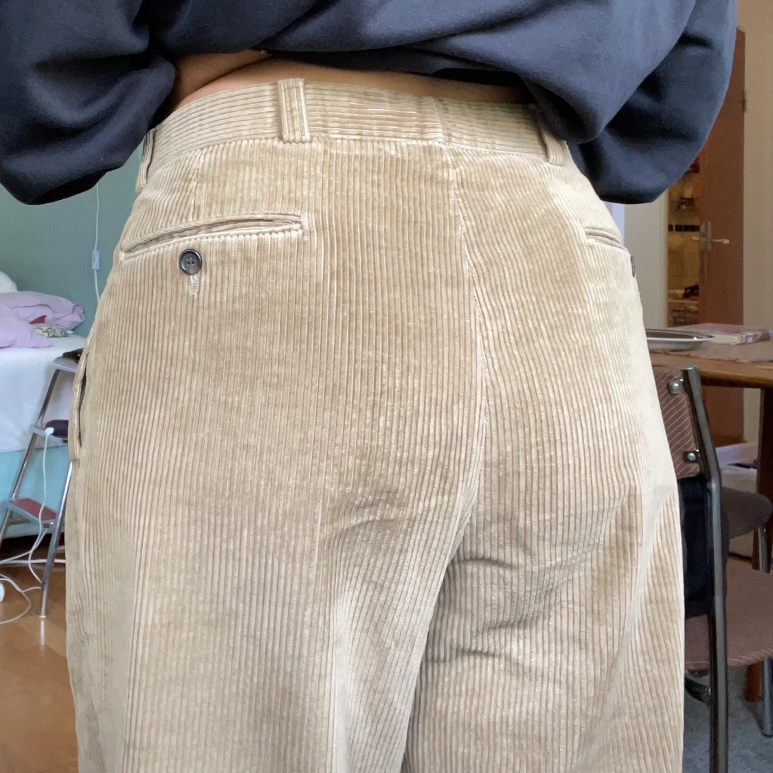 Ljusbruna/beiga manchesterbrallor🤑 - 90