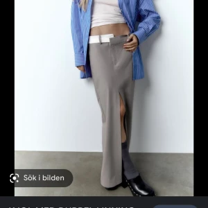 OANVÄND zara kjol - Super snygg kjol ifrån zara, prislappen kvar! Var för lång på mig (160cm) och hann inte returnera, pris kan diskuteras! Original pris -399kr