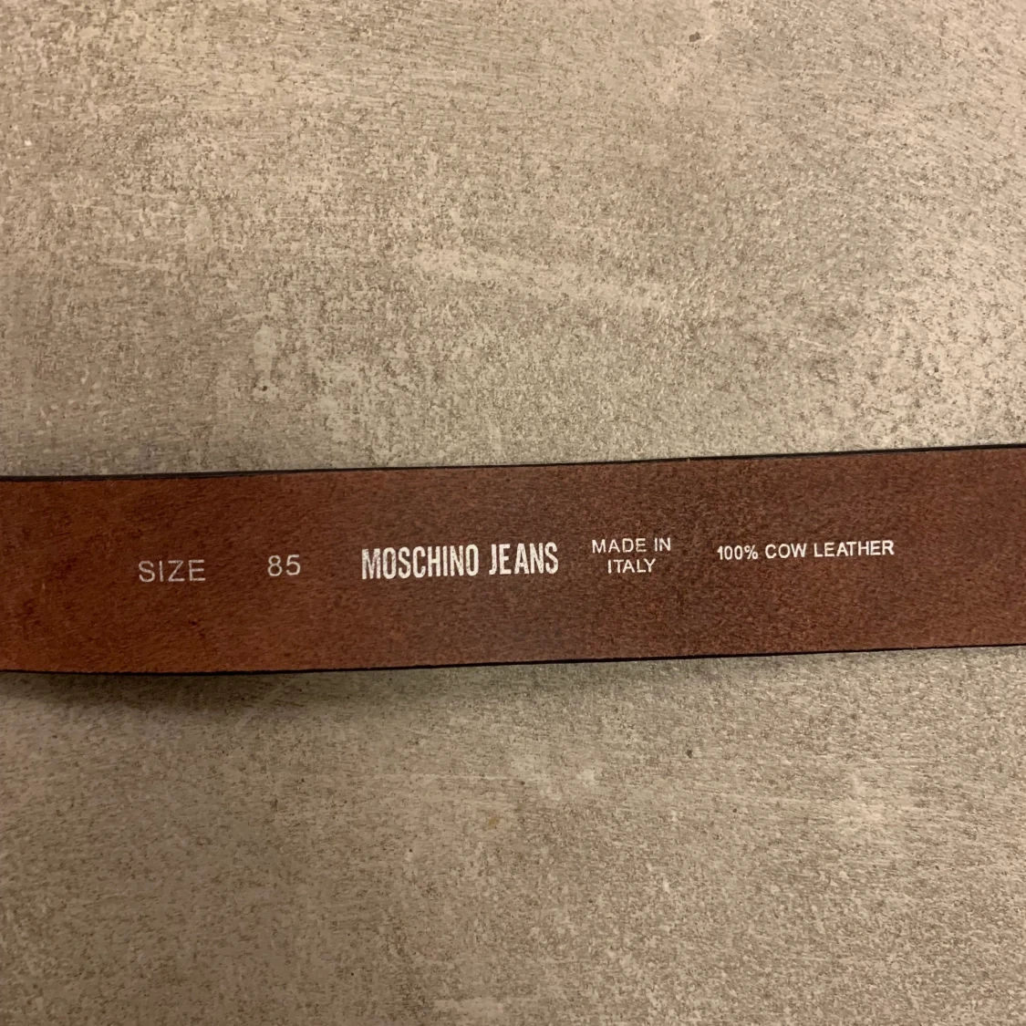 Vintage MoschinoJeans Bälte i Koläder - 91