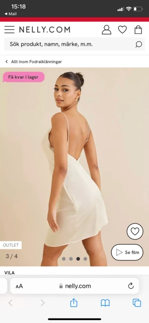 KLÄNNING  - Säljer min fina klänning jag använde på studenten! Ifrån Nelly storlek 36 150 kronor + frakt