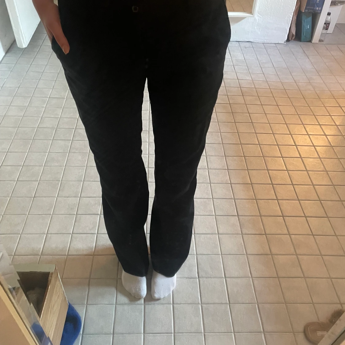 Lågmidjade kostymbyxor  - 90