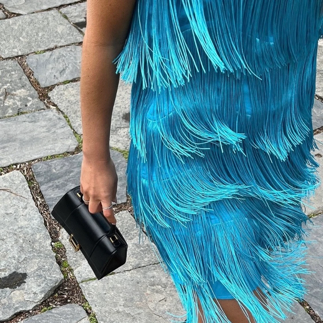 Klänning med fransdetalj från NAKD - 90