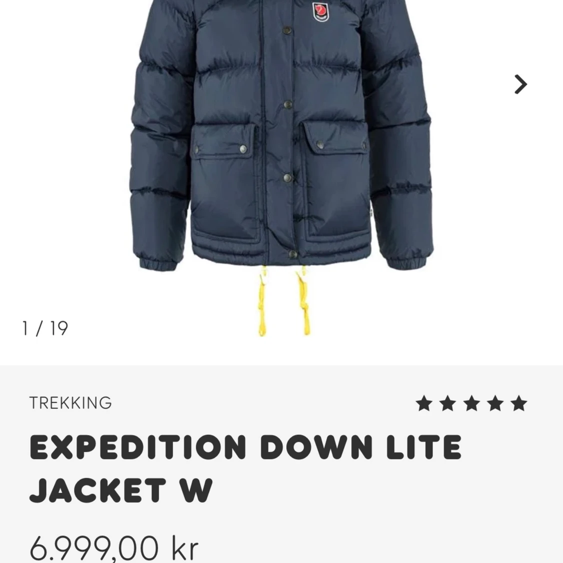 Mörkblå snygg Fjällrävenjacka