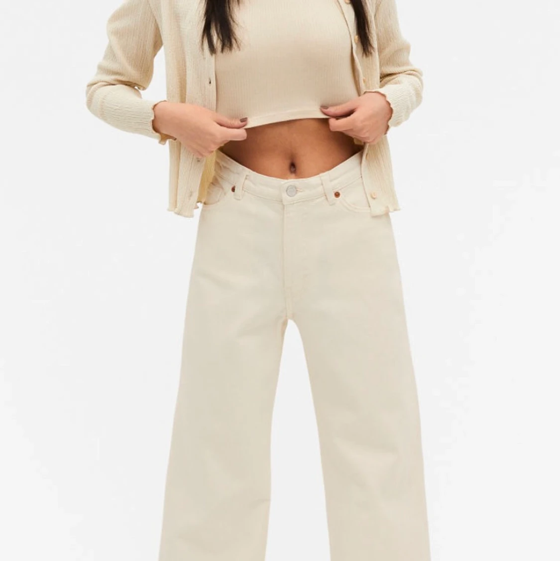 Off white Yoko jeans från Monki🤍 - 91