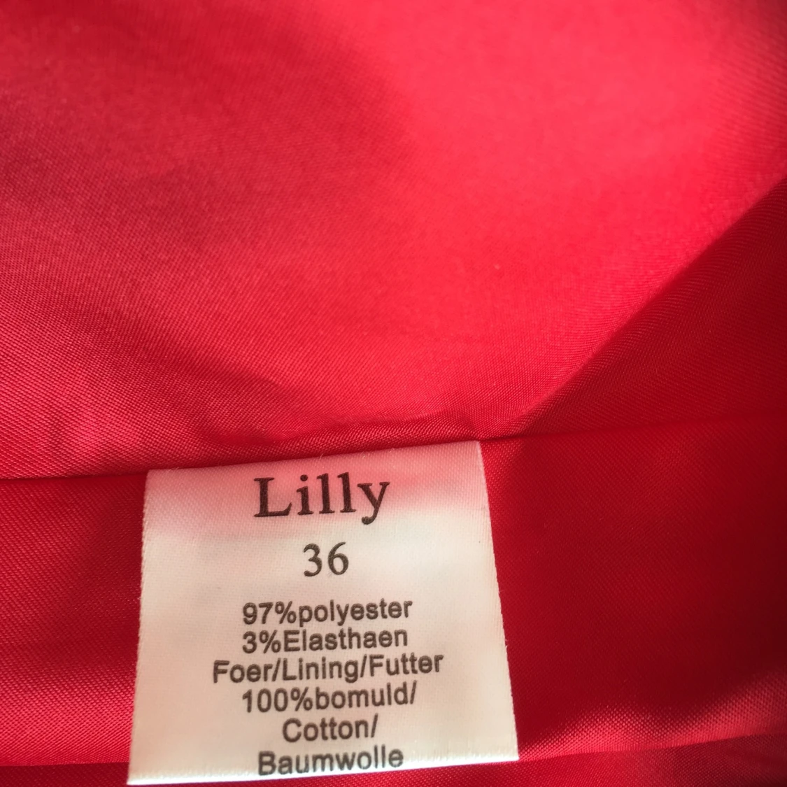 Lilly röd balklänning stl 36 - 91