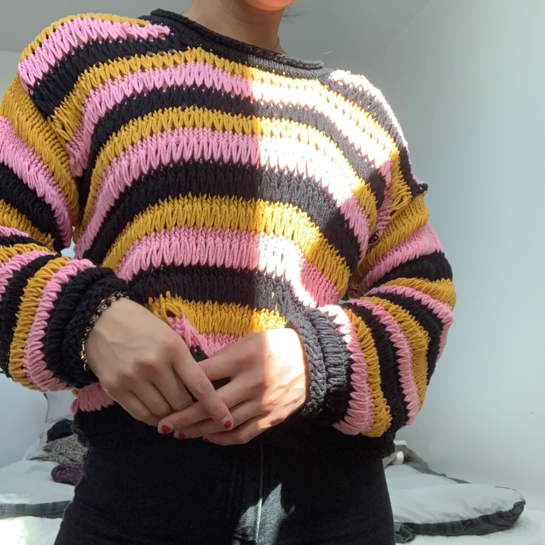 Stickad tröja