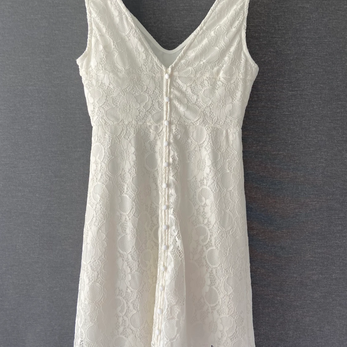 Vit sommarklänning - 90