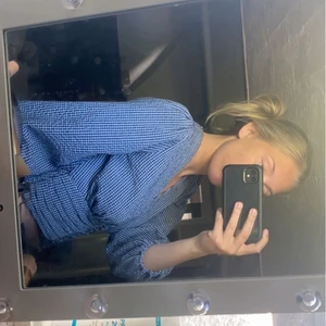 Rutig topp - En jättejättefin ljus/mörkblå rutig topp köpt på zara för 2 år sen. Säljer då den tyvärr inte kommer till användning, använd 1 gång😍 250kr+frakt