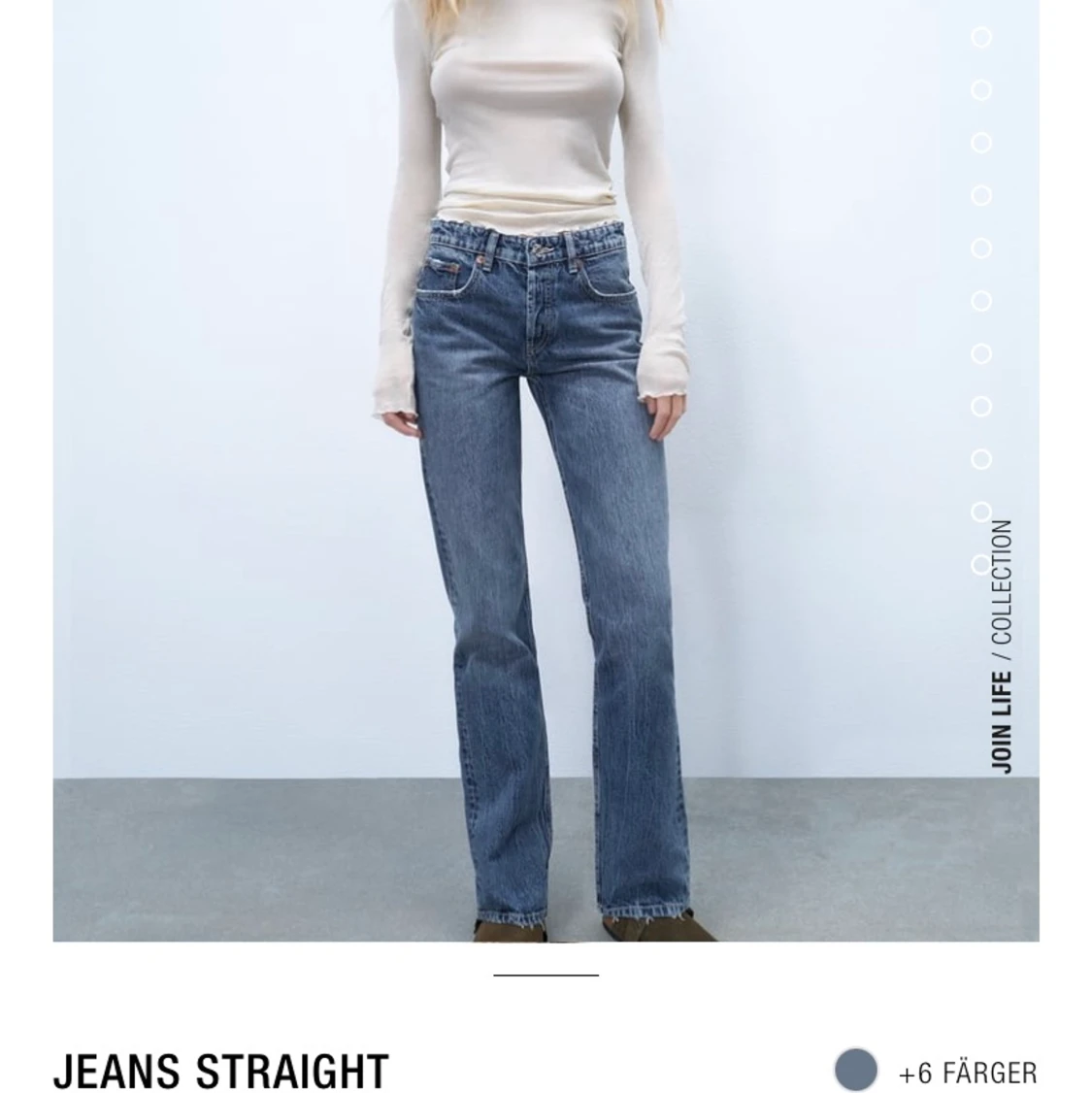 Zara mid rise jeans storlek 36💘 - 90