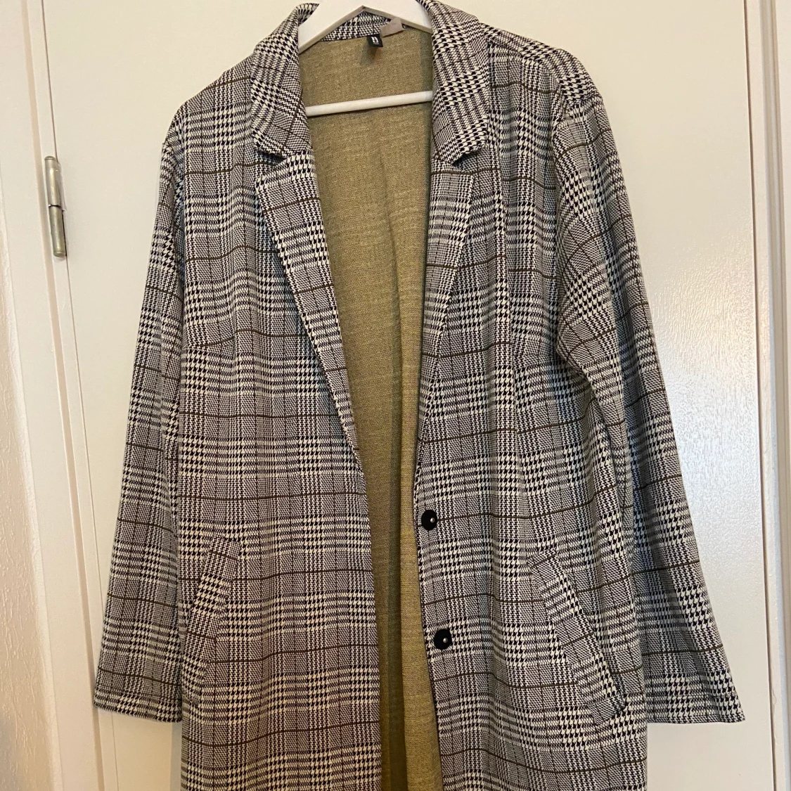 Lång rutig kappa - 90