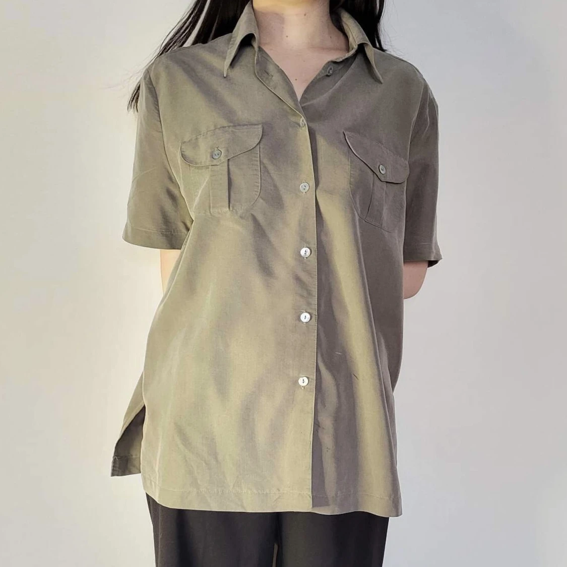 grön skjorta från Kappahl - 91